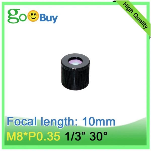Filtres M8 * P0.35 Longueur focale 10 mm lentille de reconnaissance faciale 35 degrés pour 1/3 