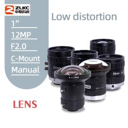 Filters Handmatige Iris Industrial Lens 12mp 16mm 25 mm 35 mm 50 mm 1 inch vaste focus lage vervorming Fa lens C Montage lenzen voor machinevisie