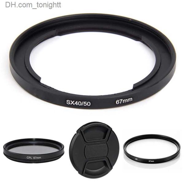 Filtros Metal 67 mm Lente Adaptador Anillo Filtro UV CPL CAP para PowerShot SX40 HS SX50 SX60 SX70 Q230905