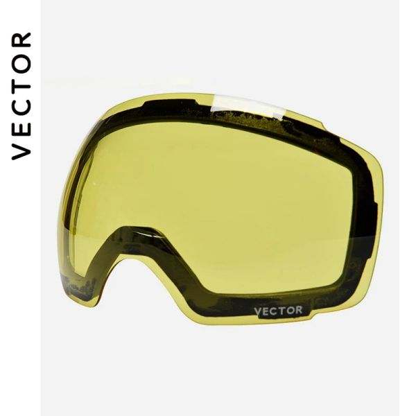 Filtres Lens uniquement pour HXJ20013 ANTIFOG UV400 Ski Goggles Lens Adsorption faible teinte légère