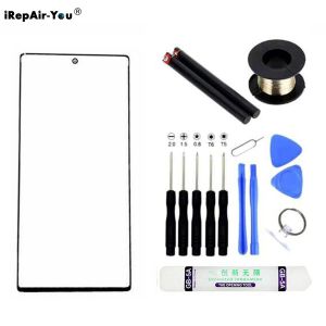 Filters Outer Touch Glass -lens met OCA -lijm voor Samsung Galaxy Note 10+ plus schermglasvervanging Voorlens Glas