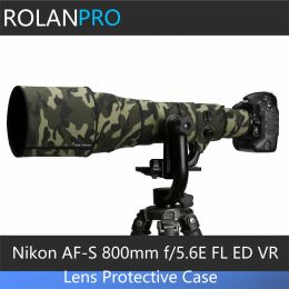 Filtres Rolanpro Lens Vêtements Camouflage manteau couvre de pluie pour Nikon AFS 800 mm f / 5.6E FL ED VR VR LENS PURTS PURTS DE PHAUTS DE PHOIDS PURT