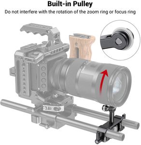 Filtres Smallrig 15 mm LWS Prise en charge de l'objectif universel pour la caméra LEEN Prise en charge de la caméra réglable Adaptateur DSLR Camera Rig.