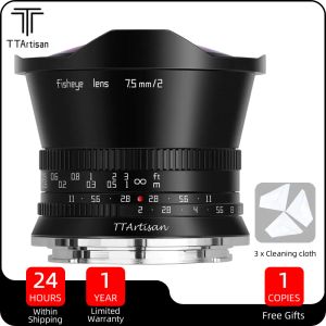 Filtres ttartisan 7,5 mm f2 apsc grande ouverture fisheye objectif pour Sony e fuji x canon m Panasonic L M43 Nikon Z Canon R Mount Cameras