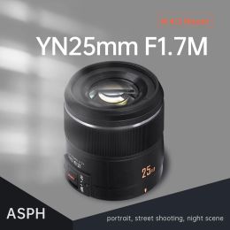 Filtres Yongnuo M4 / 3 Mount Camera Lens YN25mm F1.7m grande ouverture AF / MF.