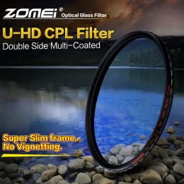 Filters zomei HD optisch glas CPL -filter slanke multicoated cirkelvormige polarisator polarisatielens filter 40.5/49/52/55/58/62/67/72/77/82 mm