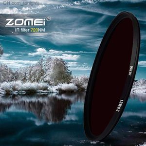 Filters Zomei Infrared IR filter 680nm 720nm 760nm 850nm 950nm IR filter 37mm 49mm 52mm 58mm 67mm 72mm 82mm for SLR DSLR camera lens Q230907