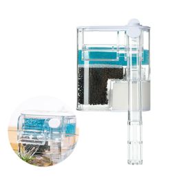 Filtration Chauffage Aquarium Accrocher Filtre Puissance Cascade Pompe À Oxygène Externe Filtre À Eau Biochimique Mural Fish Tank Filtre Pompe 2201007