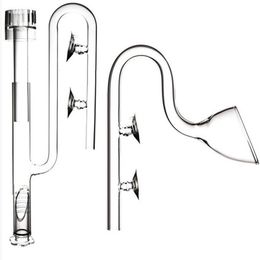 Filtratie Verwarming Clear Glass Lily Pipe Uitstroom Skimmer Instroom met zuignap 13 mm 17 mm voor aquarium geplant Fish Tank Aquatic Filter System 221119