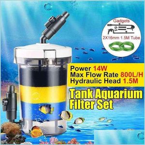 Filtration chauffage transparent aquarium aquarium Filtre de cartouche externe super silencieux seau à haute efficacité Filtration externe Sys DHDCT