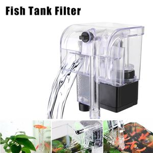 Filtratie Verwarmingswaterpompen Extern Hang Up Filter voor Aquarium Fish Tank Mini Oxygen Dompere Purifier 230422