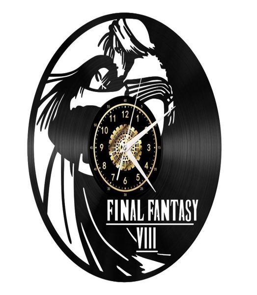Final Fantasy Black Record Mur Créativité Créativité Home Decor Handmade Art Personalité Gift (Taille: 12 pouces, couleur: noir) 4455512
