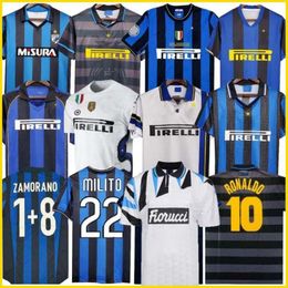 Finale 2009 10 Soccer Jerseys Milito Sneijder Zanetti Retro Jersey Soccer Jersey 97 98 99 Djorkaeff Baggio Ronaldo Adriano Milan 10 11 02 03 0308 09 Inter