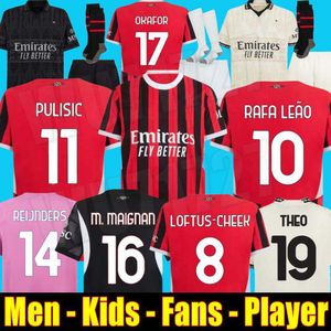 Reijnders 24 25 Koche Soccer Jerseys Milans de Ketelaere Rafa Lea Football Shirt Fourth 4th Men Kids Kit Uniforms 2023 2024 Pulisic Loftus-Cheek AC Theo AC