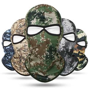 Camouflage Balaclava Ski Masques Ninja Hood chapeau Militaire Camo armée Tactique Moto Visage Masque cache-cou pour Camping En Plein Air Cyclisme chasse 54 couleurs