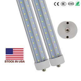 Vind vergelijkbare bouillon in US + V -vormige 8ft T8 R17D LED -buizen enkele pin FA8 8 voet LED -LICHT TIKES Dubbele rijen LED fluorescerende buis