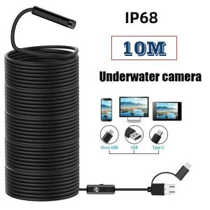 Finder 10m HD sous-marin caméra 5 mégapixels de pêche visuelle Connexion de téléphonie mobile tablette 8d Fish Fish Finder