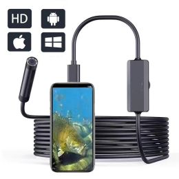 Finder 1200p HD sous-marin Endoscope Fishing Camera 8mm 8led sonde pour smartphone Android Windows Typec USB Endoscope Fish Finder