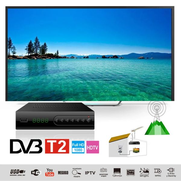 Finder DVBC combo tv tuner DVB T2 Digital TV Receiver H.264 Décodeur Set Top Box