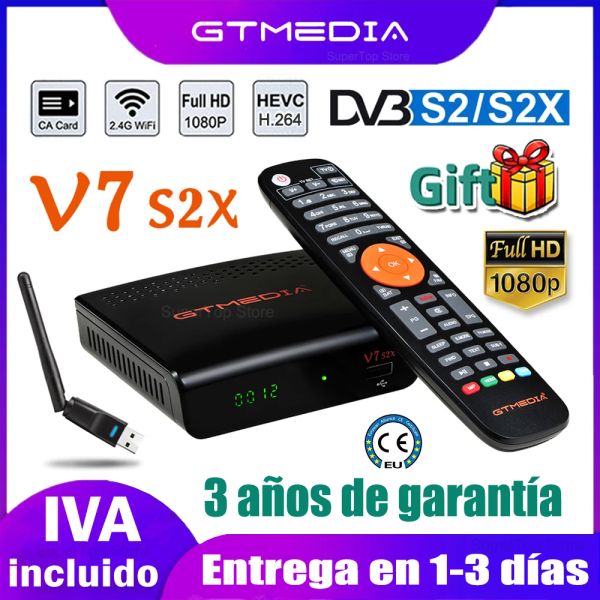 FINDER DVBS2 GTMEDIA V7 S2X SATELLITE RECEPIER AVEC USB WIFI MODE BY GTMEDIA V7S HD même gtmedia v7 hd décodeur d'Espagne No App