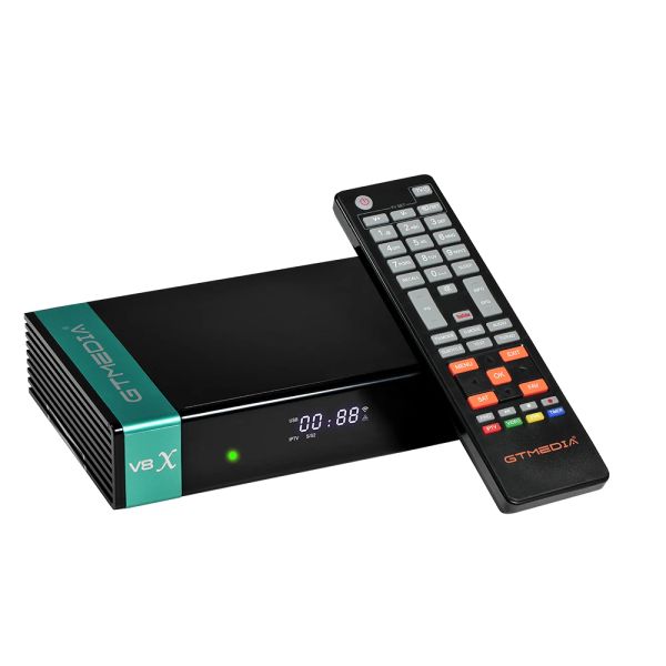 Finder DVBS2 Satellite TV Receiver GTMedia V8X H.265 DVB S2 S2X Buildin WiFi Support TTSTAT Smart Support USB WiFi H.264 Prise en charge complète