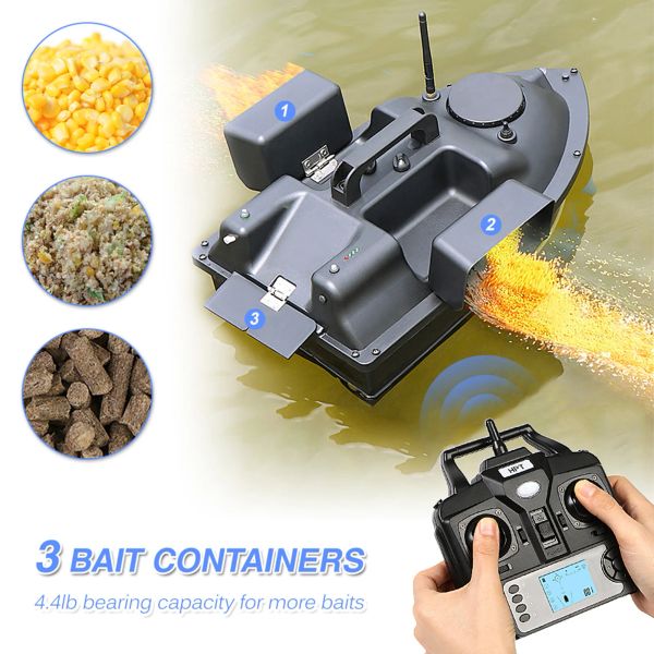 Finder GPS Fishing Bait Boat Toy Speep Boat Fish Finder Ship avec grand conteneur d'appâts à appât automatique avec 400500m Remote Range