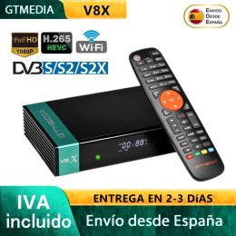 Finder Gtmedia V8X Satellietontvanger FTA 1080P HD DVBS2/S2X Bouw in WiFi Spanje Warehouse Gtmedia Digtal TV Receptor