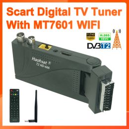 FINDER HAOHSAT DVBT2 666 SCART HD H265 T2 Digital TV tuner DVB T2 Europe Italie H265 HEVC HD Decoder DVB T2 Receiver TV terrestre