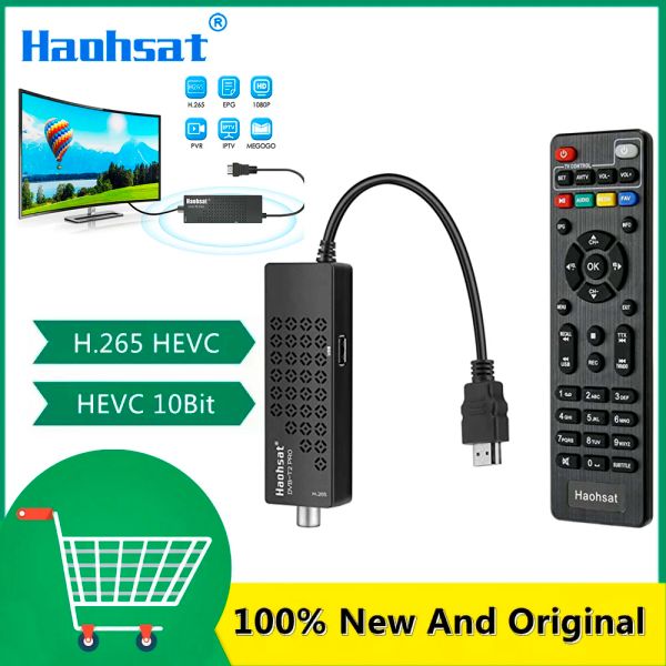 Finder Haohsat H.265 WiFi T2Pro italien tuner dvbc t hd numérique DVBT2 HEVC Digital Receiving Box 8 / 10bit