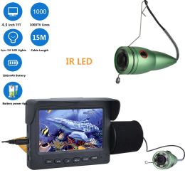 Finder Maotewang Video Fish Finder Finder 4,3 pouces IPS LCD Monitor 6pcs Kit de caméra de pêche nocturne LED pour la pêche à la glace sous-marine hivernale