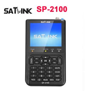 FINDER SATLINK SP2100 HD SAT FINDER DVB S / S2 SATFINDER MPEG2 / 4 SATTELLITE DIGITAL METTER METTER avec un écran LCD de 3,5 pouces PK WS 6906