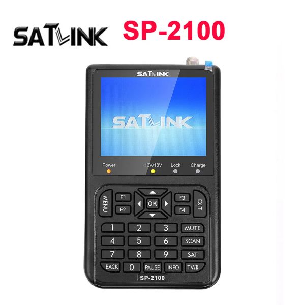 Finder Satlink SP2100 HD Finder SAT DVB S/S2 Satfinder MPEG2/4 Medidor de buscador de satélite digital con pantalla LCD de 3.5 pulgadas PK WS 6906