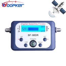 Finder Woopker SAT FINDER SATLINK TESTER METER METER SATELLITE SIGN SIGNAL avec boussole et écran numérique FTA DVB S2