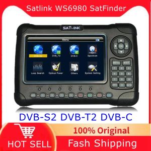 Finder WS6980 Satellite Digital Satellite Finder METER 7 pouces HD Écran LCD DVBS2 DVBT2 DVBC Spectrum Analyzer Constellation Satlink WS6980