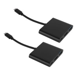 Finders 2x HDMI USB C Hub -adapter voor Nintendo Switch 1080p Type C naar HDMI Converter Dock Cable voor Nintendo Switch