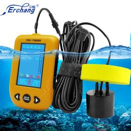 Finders Erchang Protable Fish Finder Sonar EchoSounder, câble de 7 m, angle de 45 degrés, rivière, mer, glace, pour la pêche en été et en hiver