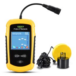 Finders FFC11081 alarme 100M Sonar Portable détecteurs de poissons 45 degrés couverture Sonar écho sondeur alarme transducteur lac pêche en mer
