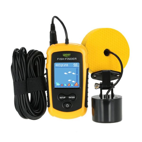 Finders LUCKY FF11081/ FF11081CT/FF918 Alarme Sonar Portable pour Sondeur Echo Sondeur 0.7100M Capteur Capteur de Profondeur Sondeur