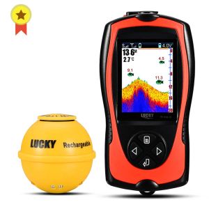 Finders Lucky FF11081CWLA Sonar sans fil rechargeable pour la pêche 45m profondeur d'eau Echo Sounder Fishing Finder Fish Fish Finder