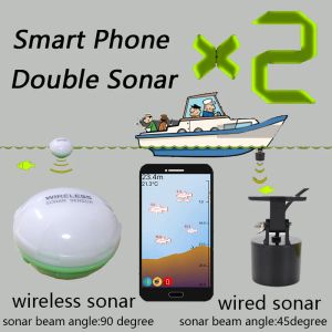 Finders Portable Fish Finder Bluetooth sans fil écho sondeur capteur de profondeur sondeur pour la pêche en mer du lac IOS Android