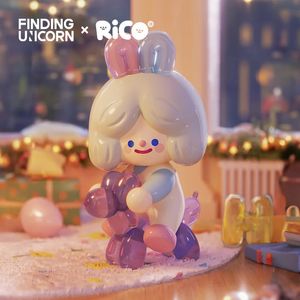 Trouver Unicorn Rico Happy Home Party Series Blind Box Gift Gift Days d'hiver Kawaii Figures Mystery Kid Toy 240422