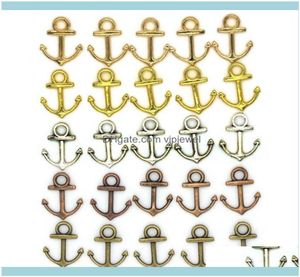 Résultats composants bijoux 1000 pièces 14x19Mm bijoux à bricoler soi-même accessoires 5 couleurs Bronze argent couleur or alliage Vintage océan ancre charmes 1170360