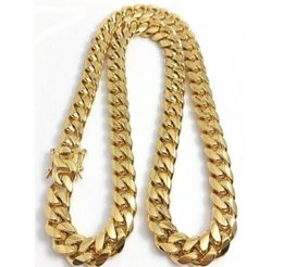 Bijoux de chaîne plaquée or fin 18 carats à l'or