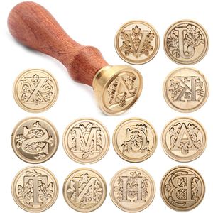 Fine 26 Letters Classic Diy Metal Decorate Birthday Card Sealing Wax Stamp Handcrafts Wedding Invitations Seal Stamp