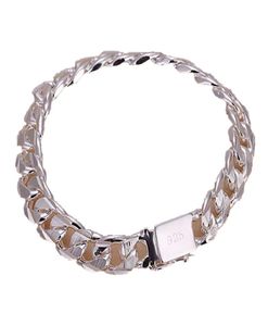 Fine 925 Sterling Silver Braceletxmas Nouveau style 925 Bracelet de charme de chaîne en argent pour femmes hommes de mode de mode Gift Italie Per7867231