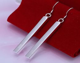 Fijn 925 Sterling Silver Earring2022 Nieuwe stijl 925Silver bengelende ronde cirkelstudie Stripe Hoop oorbellen voor vrouwen Fashion Jewelry 2633579