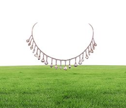 Fijn 925 Sterling Silver Lucky Lucky Cute Symbool Tiny Charms Tassel Chain Choker Statement 2019 Gorgeous Women Collar Necklace226Q9457749