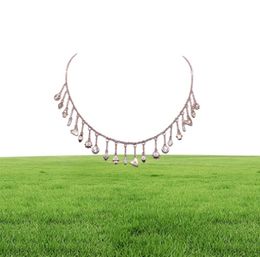Fijn 925 Sterling Silver Lucky Lucky Cute Symbool Tiny Charms Tassel Chain Choker Statement 2019 Gorgeous Women Collar Necklace226Q7616044