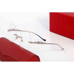 Accessoires fins Nouvelles lunettes de soleil hommes métal sans monture miroir Gafas pour femmes Club de conduite lunettes claires cadre Oculos nuances 141371 français