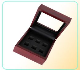 Vitrina de anillos Fine den Cajas de madera 2 3 4 5 6 agujeros para elegir anillos Box4892523
